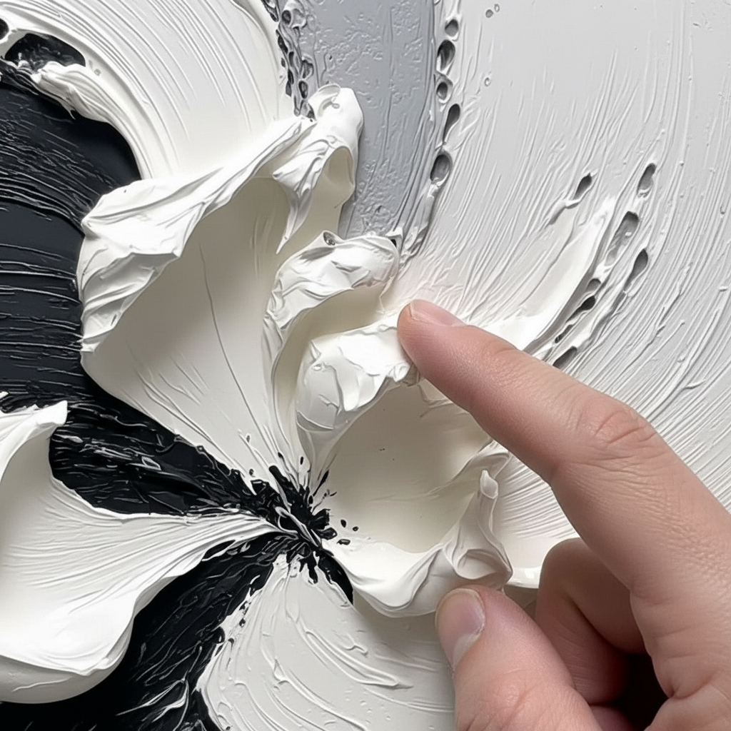 How Impasto Shadows Create Dynamic Wall Art Depth