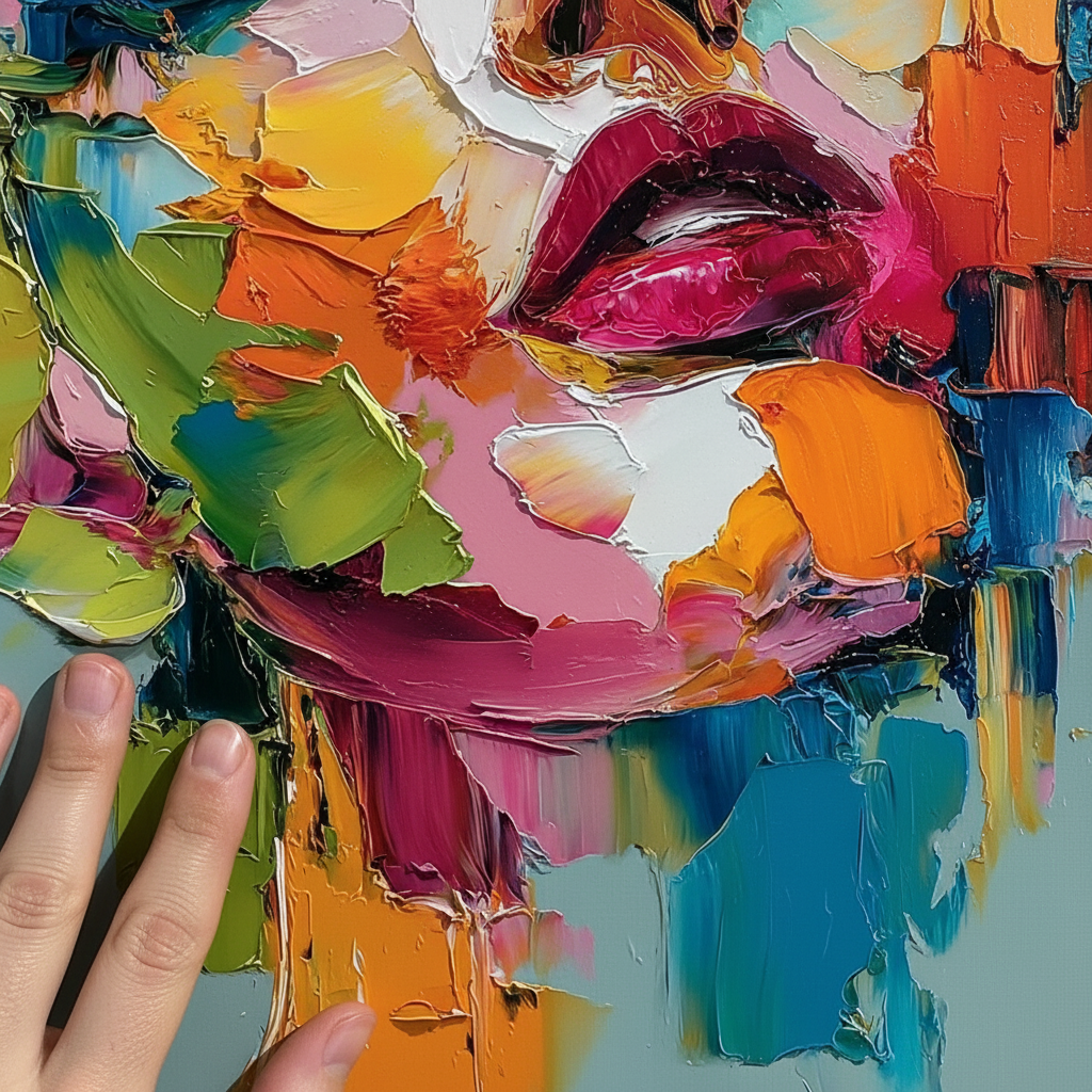 Optimal Lighting for Showcasing Oil Painting Texture