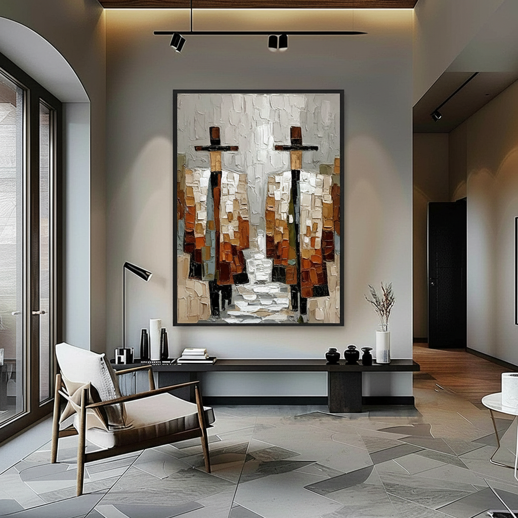 High-CRI Lighting: Showcasing Oil Paintings in Modern Homes