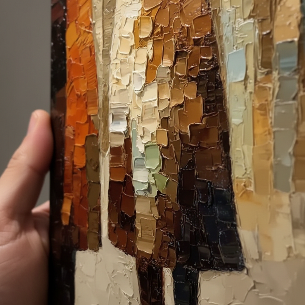 Using Raking Light to Reveal Genuine Oil Paint Ridges