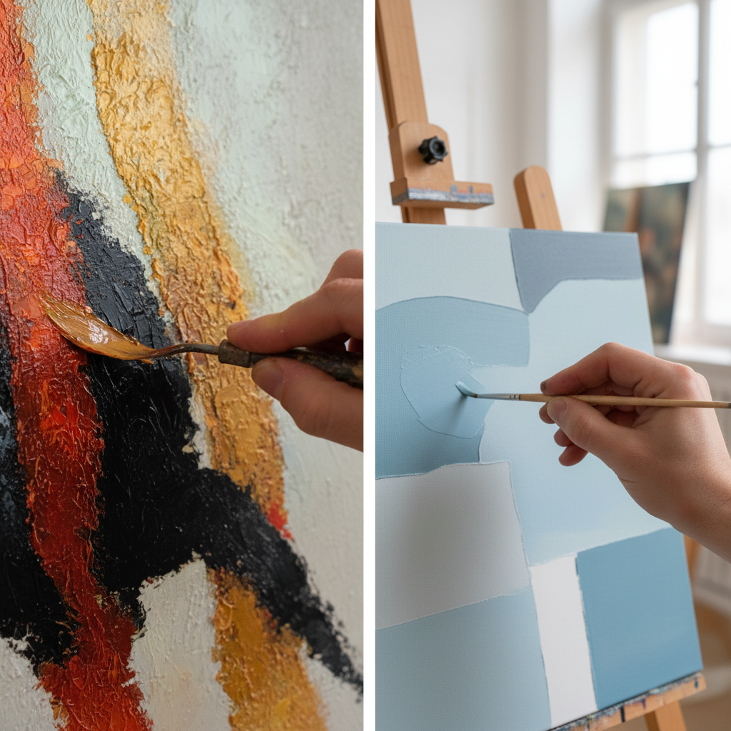 Oil vs. Acrylic: Choosing the Right Medium for Tight Deadlines