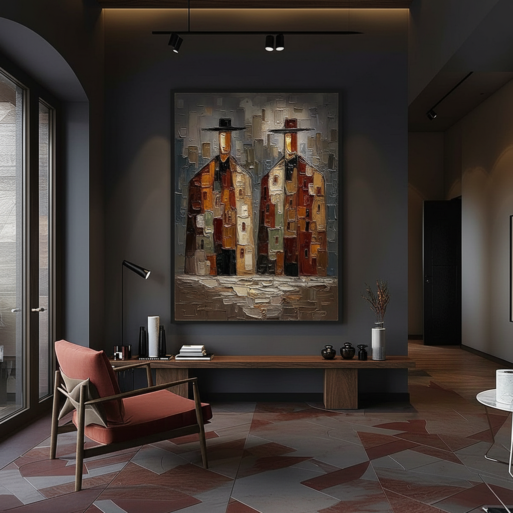 Tonal Gravity: Using Dark Art to Anchor High Ceilings