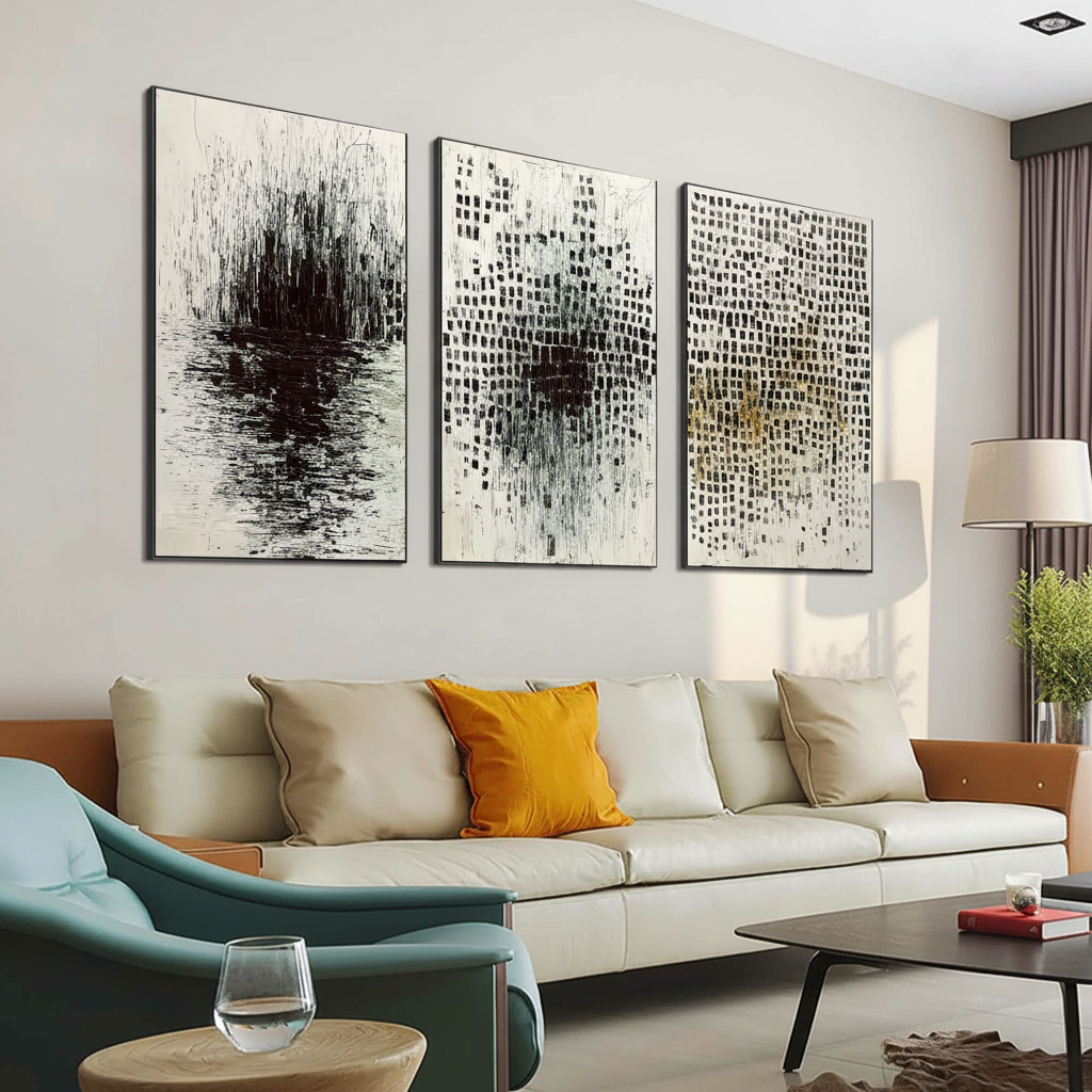 Scaling Segmented Art for Standard 84-Inch Sofas