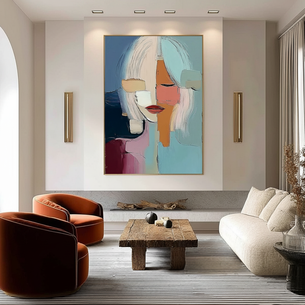 Counter-Weighting Architecture: Art for Off-Center Fireplaces