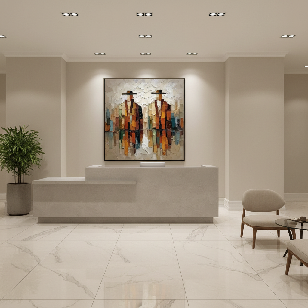 Corporate Reception Strategy: Sizing Art for Professional LobbiesBase