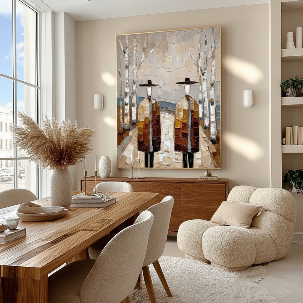 Sideboard Synergy: Sizing Art Above Dining Room Buffets