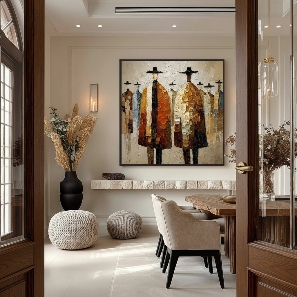 Portal Proportions: Scaling Art Near Grand Dining Openings