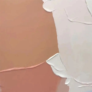 Liam O'Connell Nude Abstract painting: textured neutral tones, modern living room art, Wabi Sabi aesthetic.