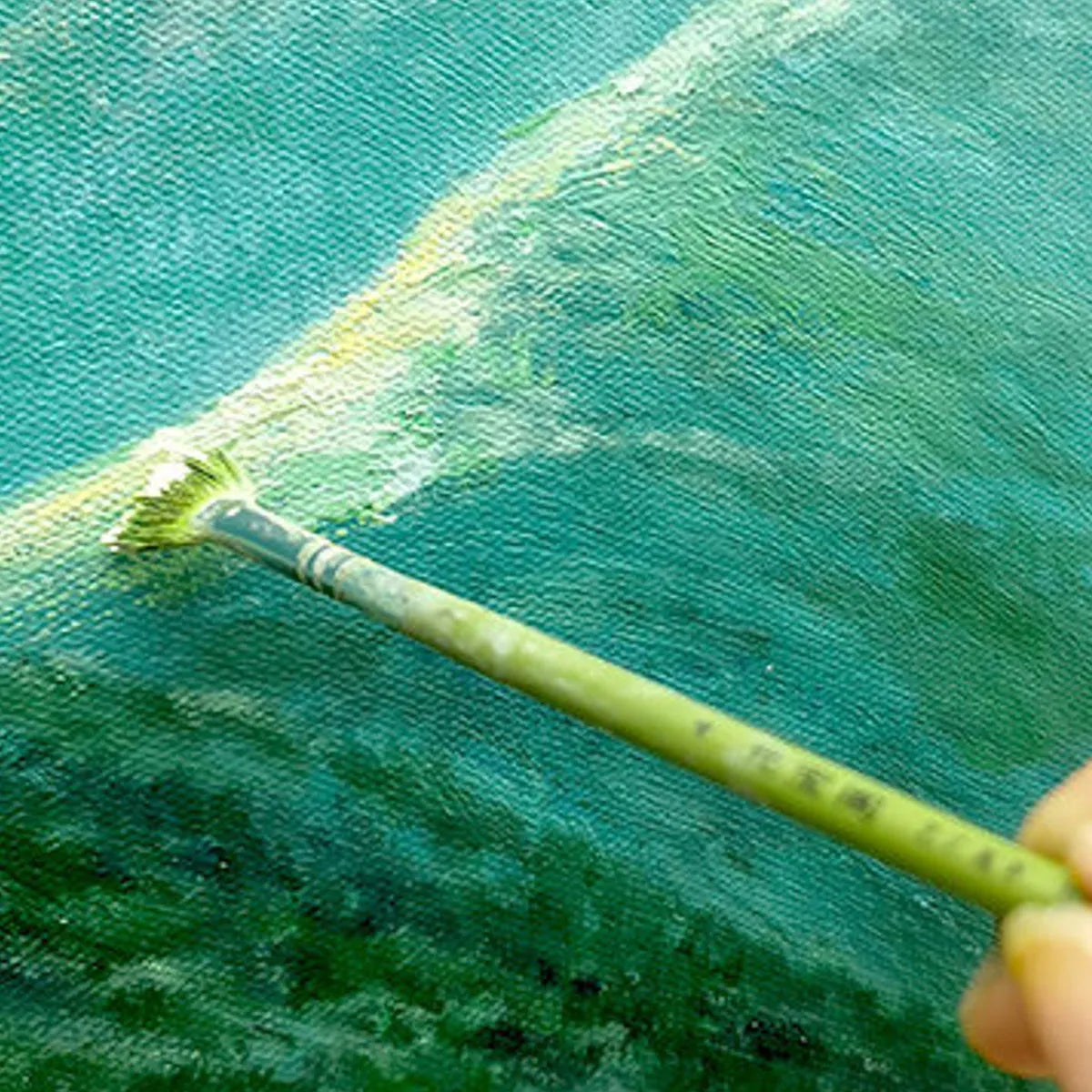 EMERALD VALLEY VISTA: Panoramic Mountain Landscape Oil Painting