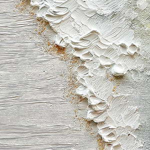 AEGEAN FOAM: Textured Wabi Sabi Abstract Ocean Art