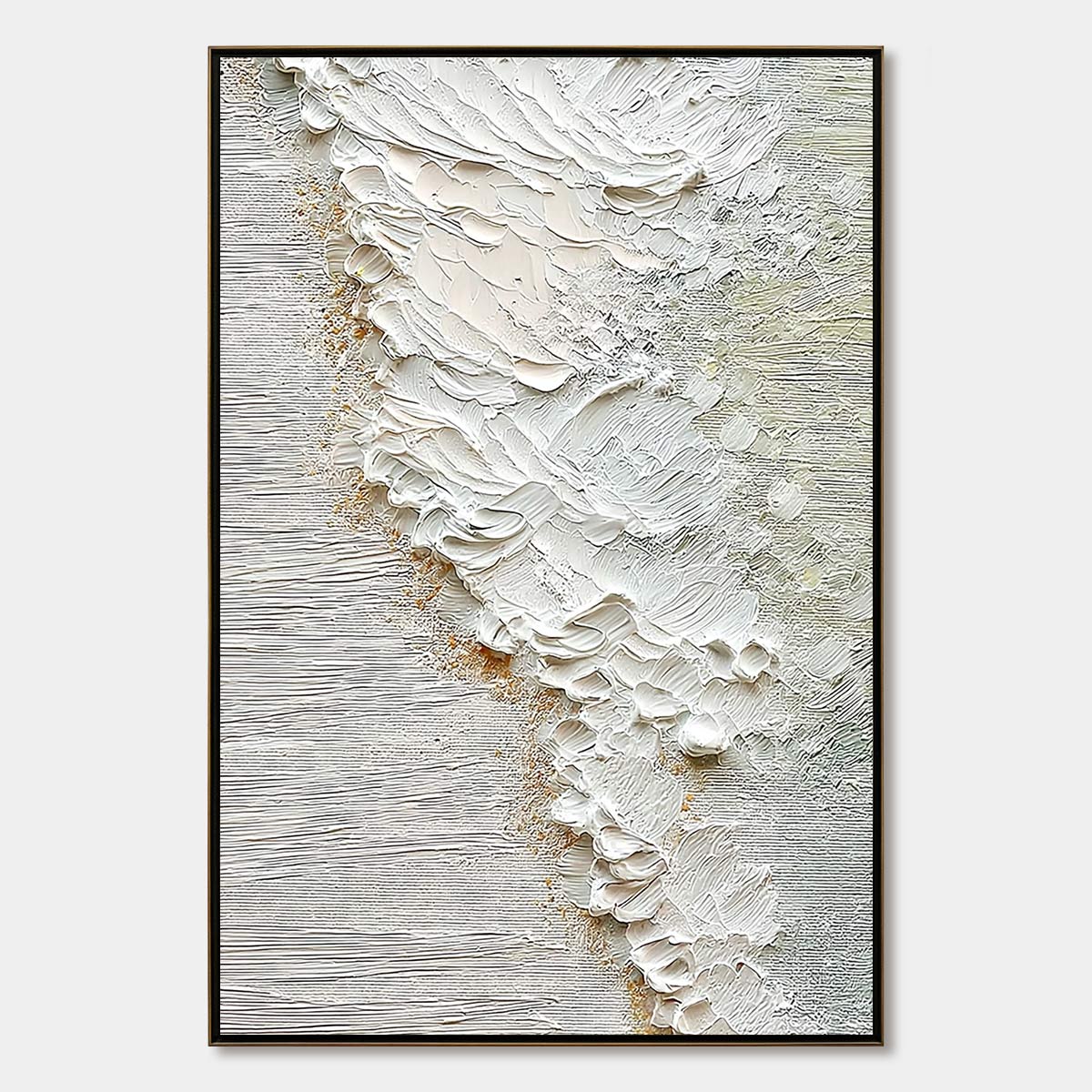 AEGEAN FOAM: Textured Wabi Sabi Abstract Ocean Art