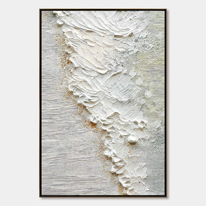 AEGEAN FOAM: Textured Wabi Sabi Abstract Ocean Art