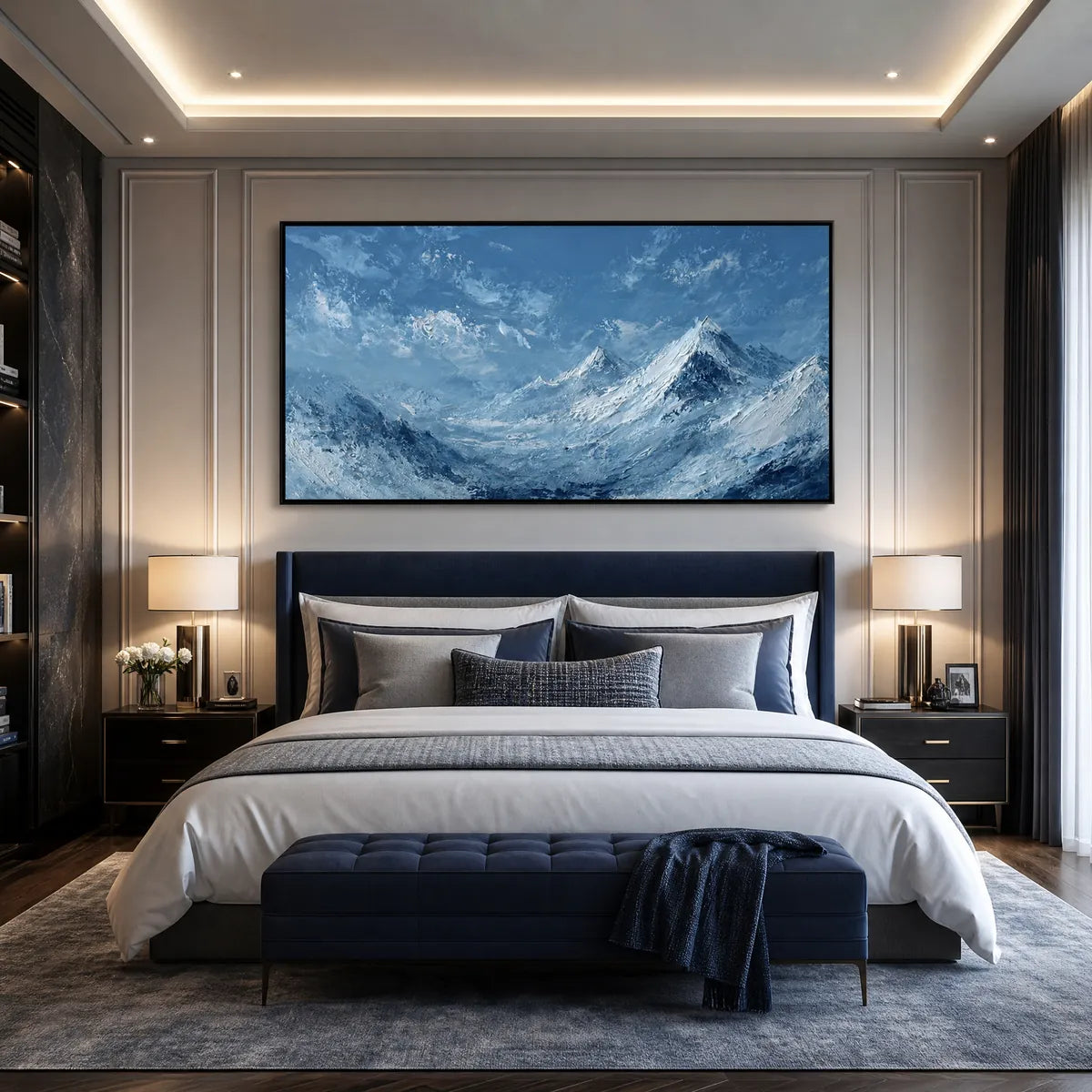 ALPINE ECHO: Textured Impasto Mountain Landscape Painting