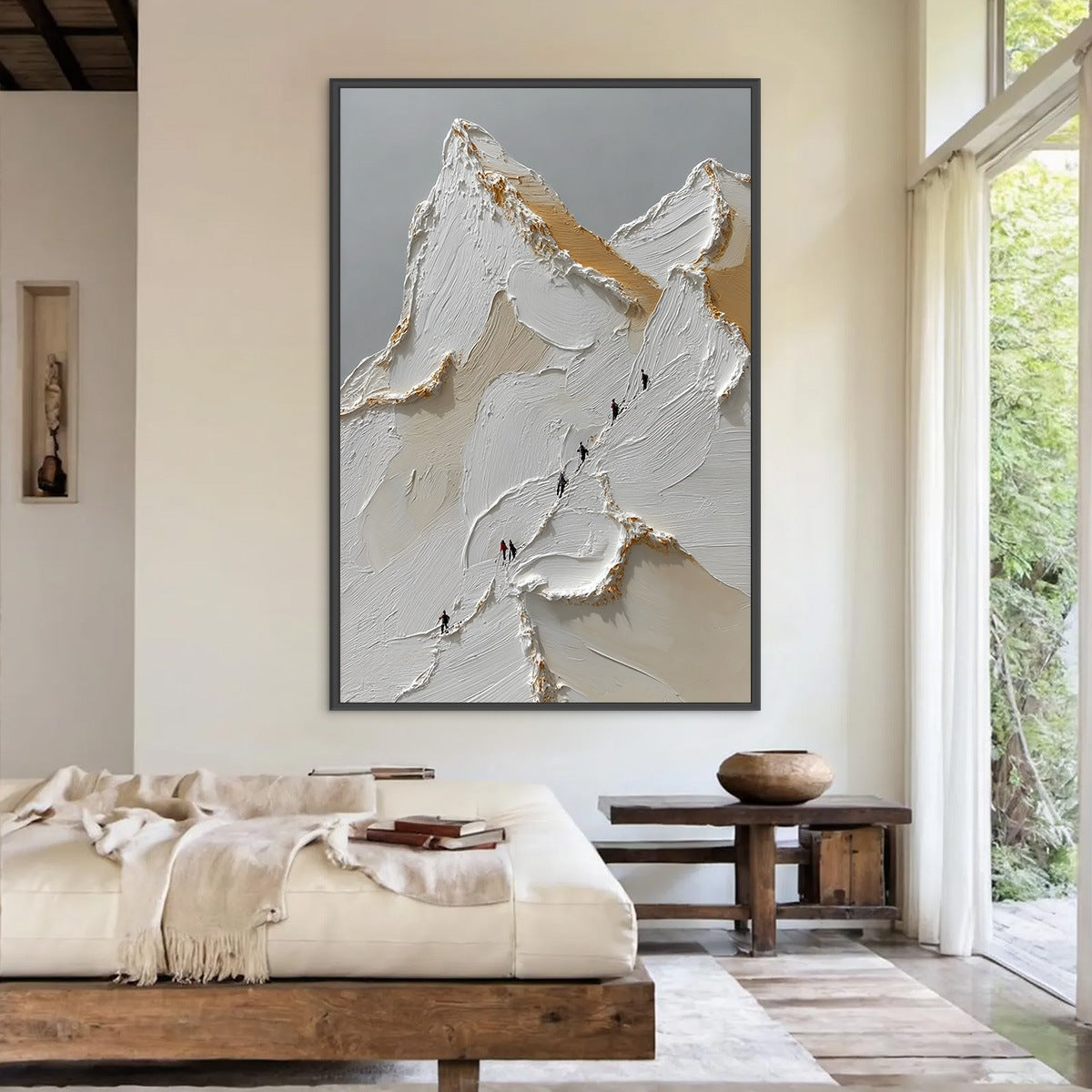 APEX: Textured Impasto Painting of a Mountain Ascent
