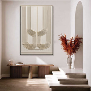 ARCADE: Textured Minimalist Architectural Abstract Painting