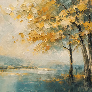 AUTUMN WHISPER: Soft Autumn Tree Landscape