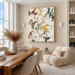 AUTUMN WHISPERS Textured Abstract Impasto Oil Painting