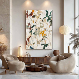 AUTUMN WHISPERS Textured Abstract Impasto Oil Painting