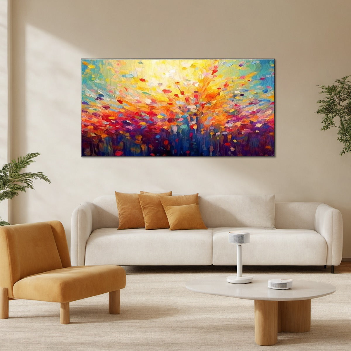 RADIANT DAWN: Abstract Oil Painting