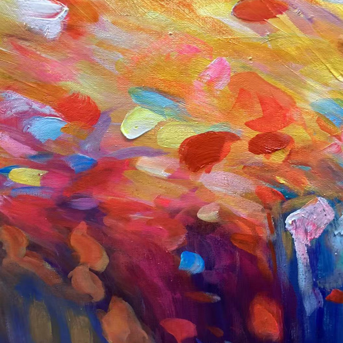 RADIANT DAWN: Abstract Oil Painting