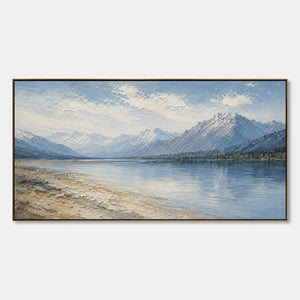 Alpine Stillness hand-painted artwork