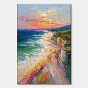 Prismatic Coast hand-painted artwork