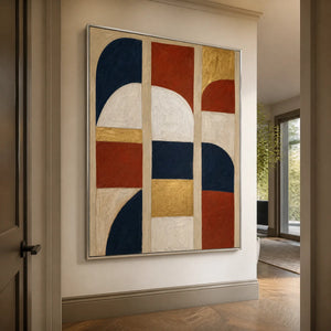 Bauhaus Arches in a refined entry hall with silver frame