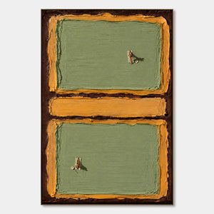 Twin Fairways hand-painted artwork