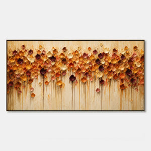 Amber Bloom Cascade hand-painted artwork