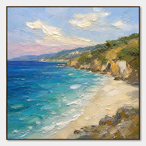 Cliffside Azure hand-painted artwork