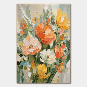 Citrus Garden hand-painted artwork
