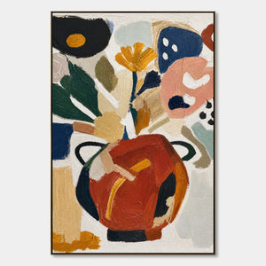 Botanical Table hand-painted artwork