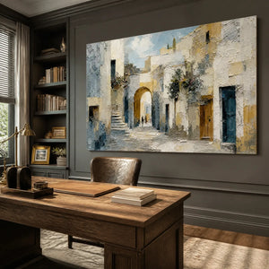 Blue Hour Arcades in a refined office, frameless