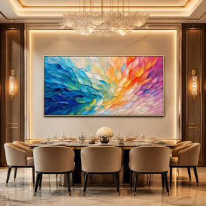 CARNIVAL WINGS: Colorful Wing Abstract Painting