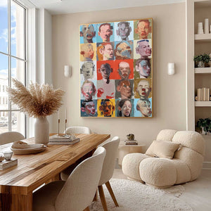 CHORUS OF FACES: Expressive, Textured Portrait Series