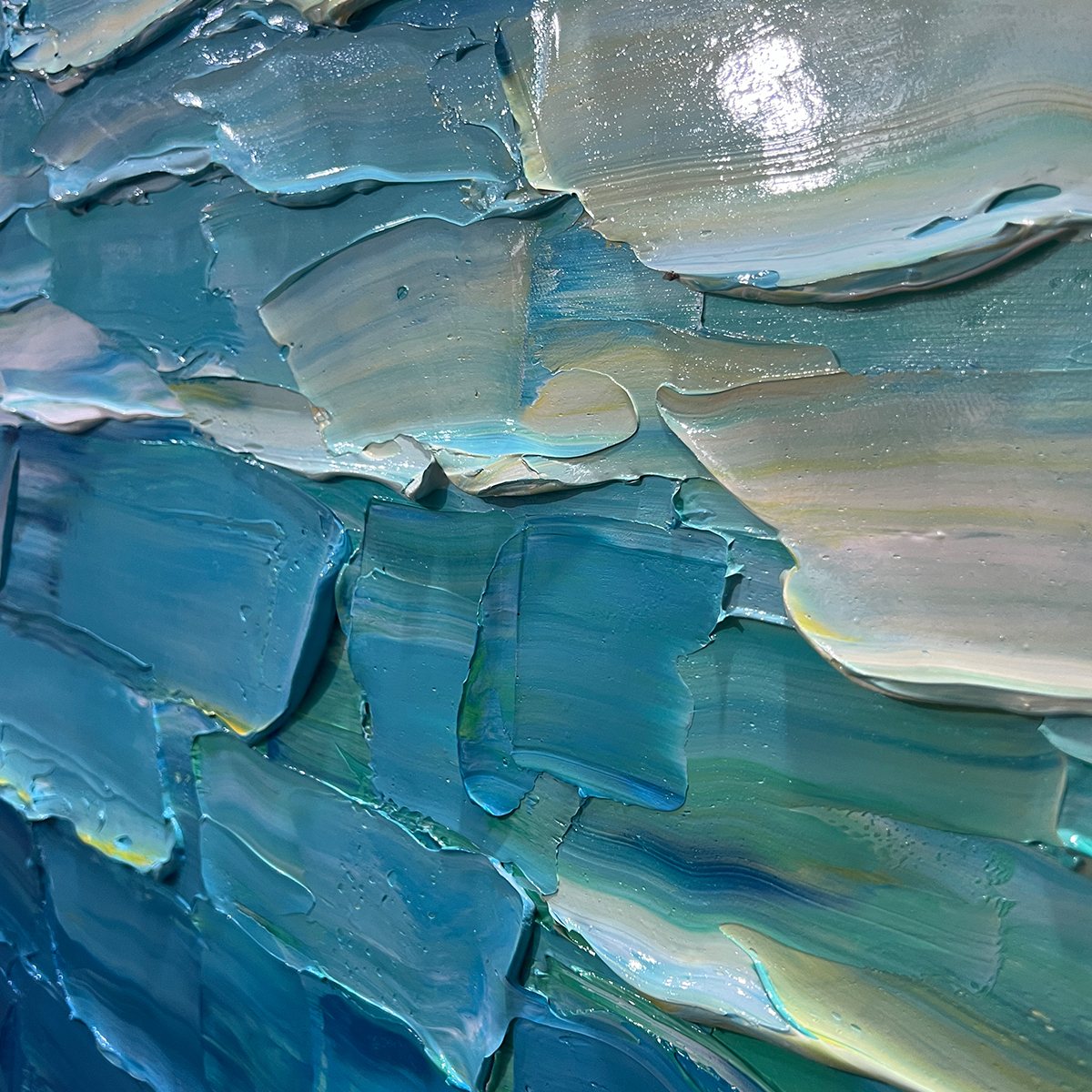 CHROMA FLOW: Textured Abstract Impasto Oil Painting