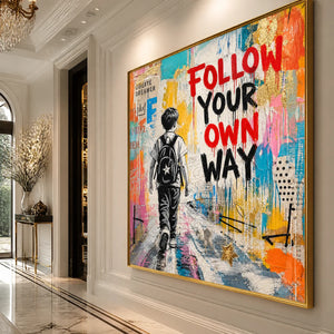 CITY COURAGE: Urban Pop Art Inspirational Painting