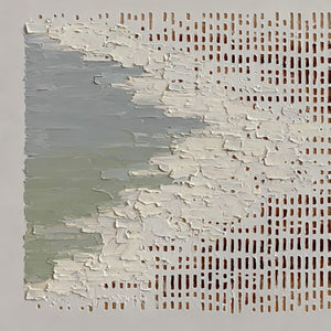 COASTAL RHYTHM: Textured Wabi Sabi Abstract Horizontal Wall Art