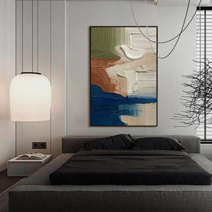 COASTAL STRATA: Textured Wabi Sabi Abstract Seascape Painting
