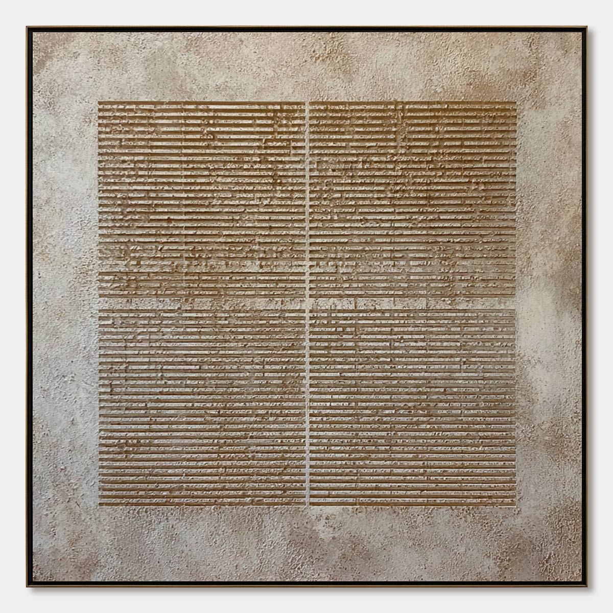 CODEX: Large Square Textured Minimalist Abstract Painting