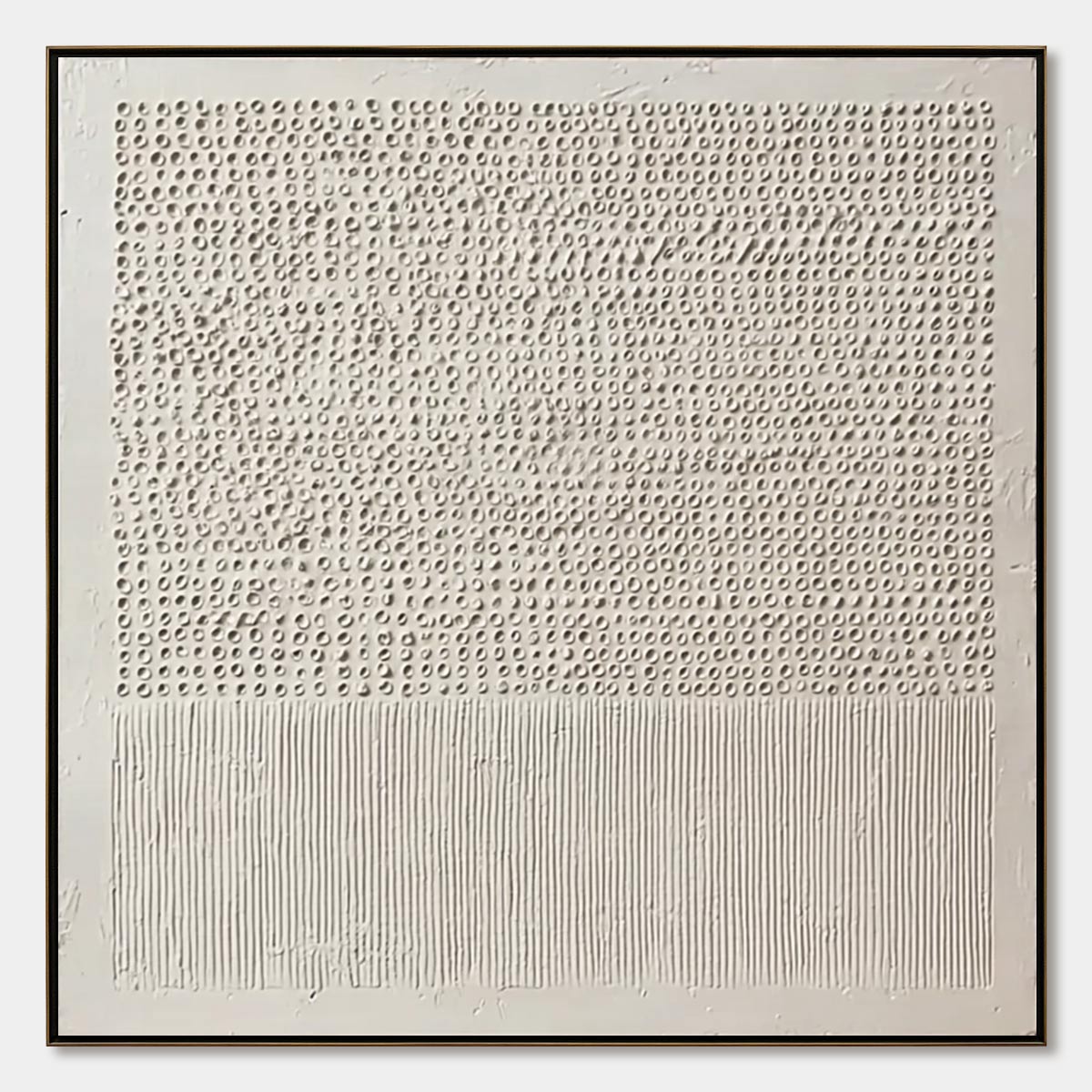 CODEX OF CALM: Large Square Textured Wabi Sabi Abstract Painting