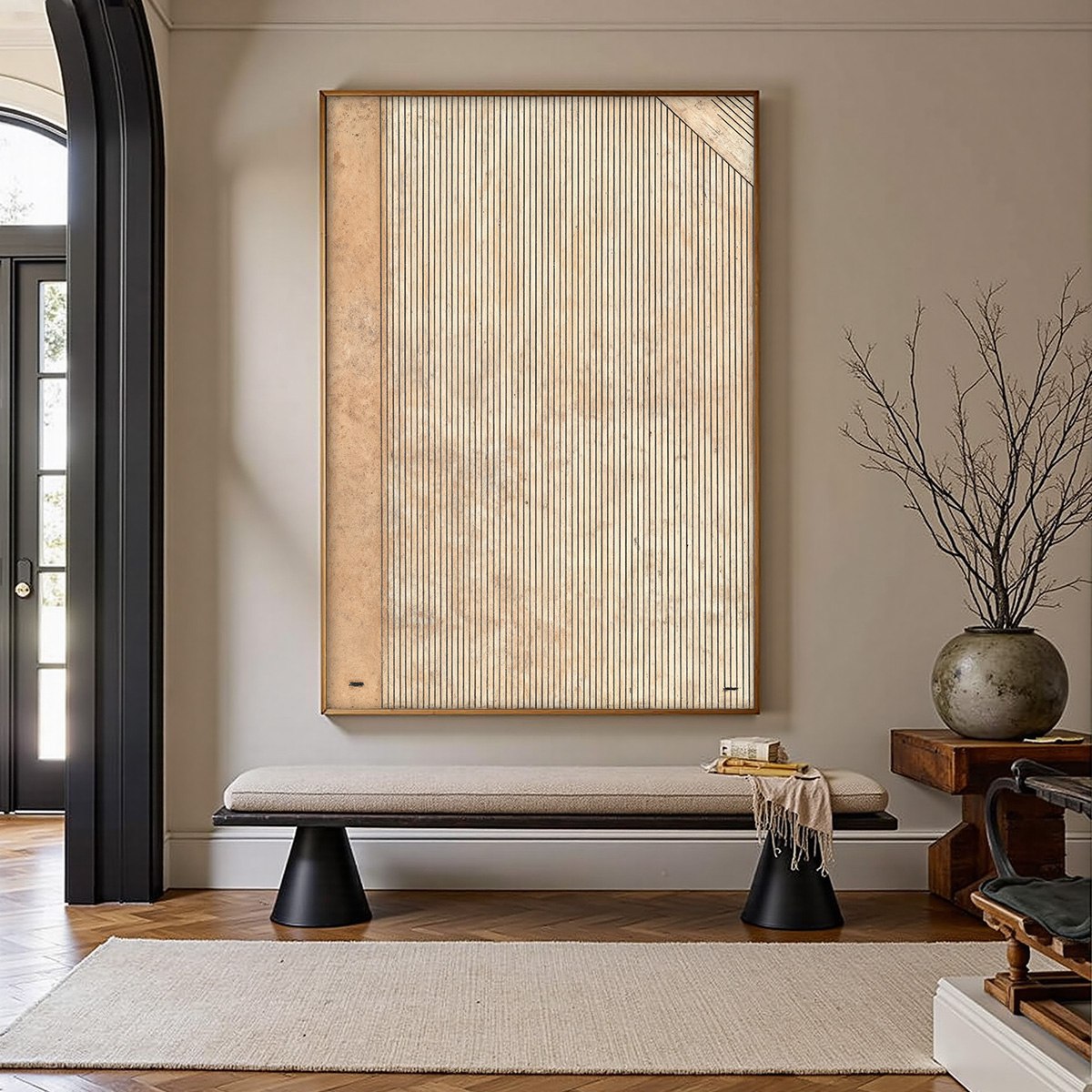 CODEX: Minimalist Architectural Line Art Painting