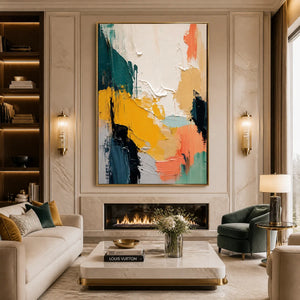 COLOR PULSE: Colorful Abstract Texture Painting