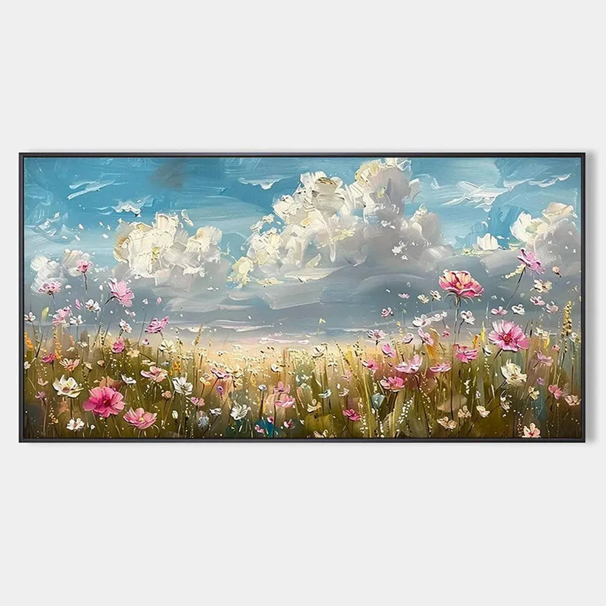 Magnolia Blossoms: Textured Floral Painting | Impasto Wall Art
