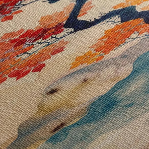 Tree Painting, Vertical Wall Art, Asian Decor