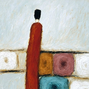 CROSSROADS: Modern Figurative Abstract Oil Painting