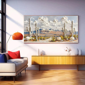 DESERT_DREAM_Textured_Desert_Landscape_Painting_Impasto_Wall_Art_Horizontal_Canvas_Cactus_Decor