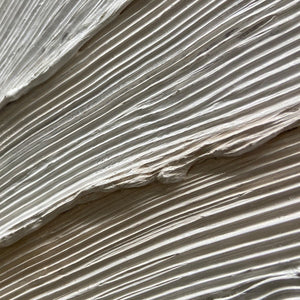 DESERT FLOW beige abstract minimalist textured painting for living room by Isabella Rossi.