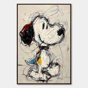 DREAMER'S DOODLE: Textured Pop Art Character Painting