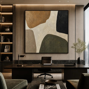 EARTHBOUND FORMS: Organic Neutral Shape Abstract